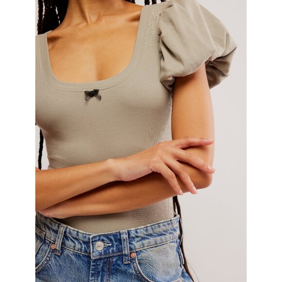 🎉LAST CHANCE🎉 FREE PEOPLE Downtime Bodysuit / Laurel Oak - Picture 5 of 7